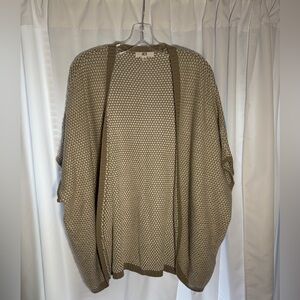 JACK Cream & Beige Open Front Cardigan Sz L